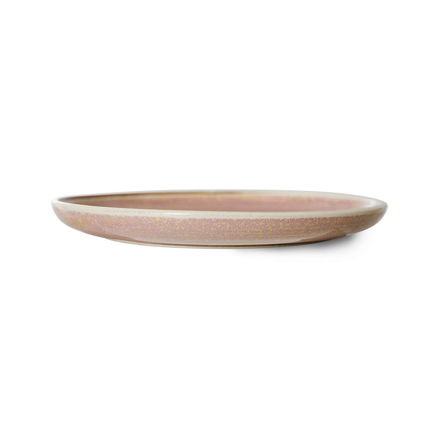 Chef ceramics hliðardiskur - rustic pink