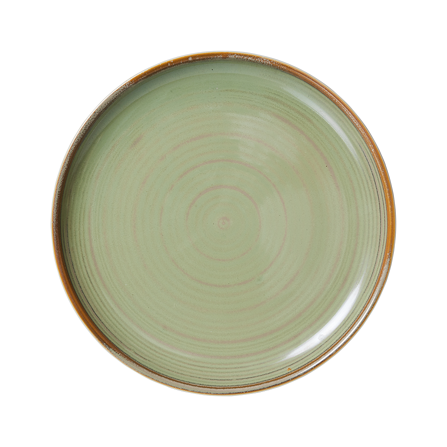 Chef ceramics hliðardiskur - moss green