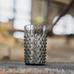 Hobnail glas - grey smoke