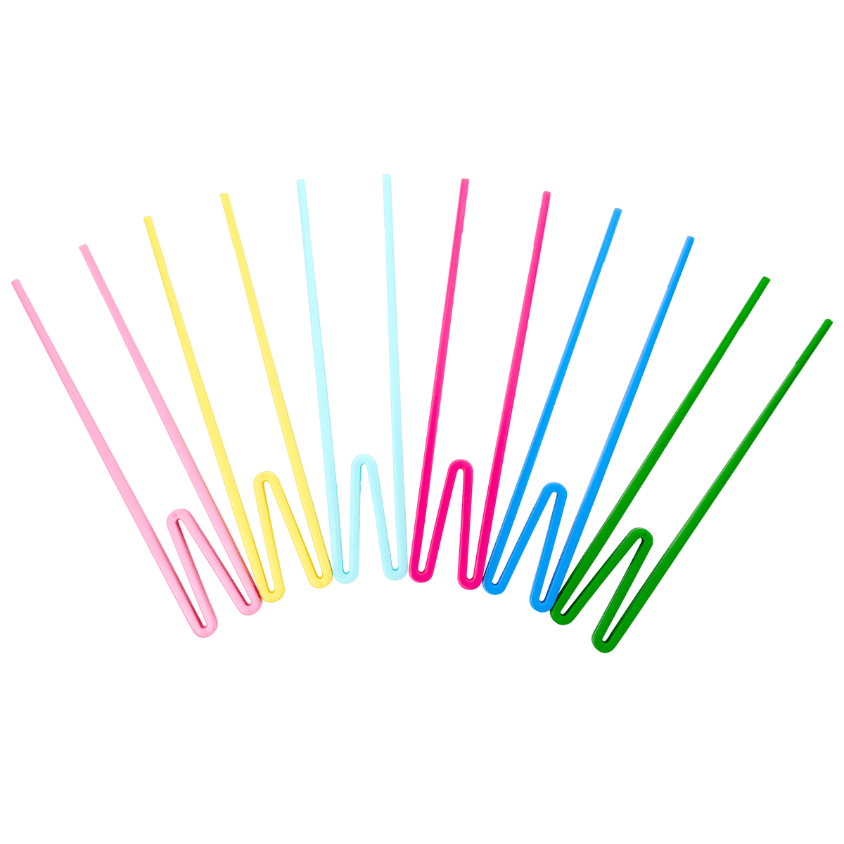 Melamine matarprjónar - happy colors