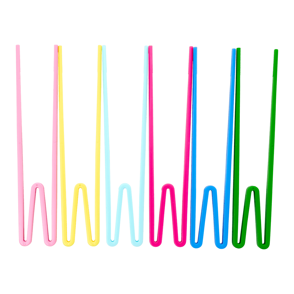 Melamine matarprjónar - happy colors