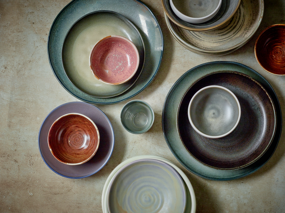 Chef ceramics djúpur diskur L - rustic pink