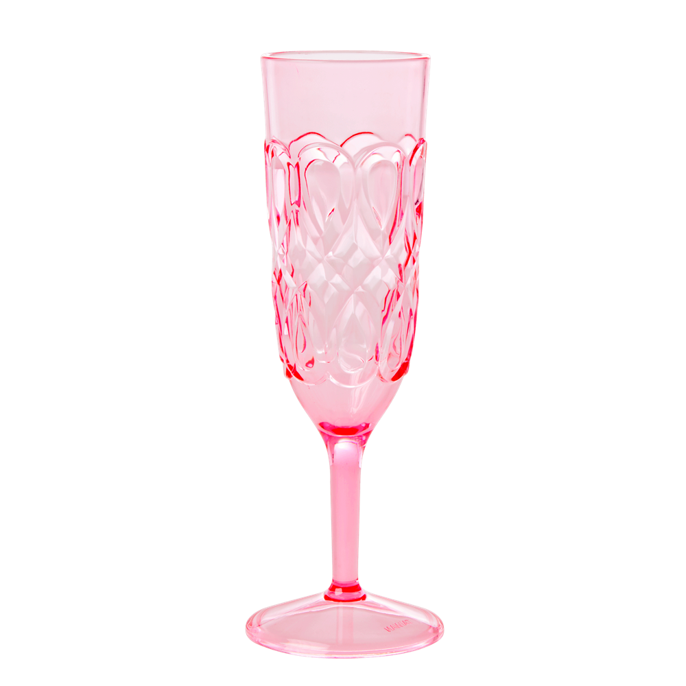 Kampavínsglas akrýl - pink